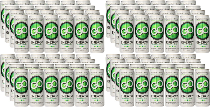 GO Energy - (Qty: 96 cans, 8.4 oz) - FREE SHIPPING