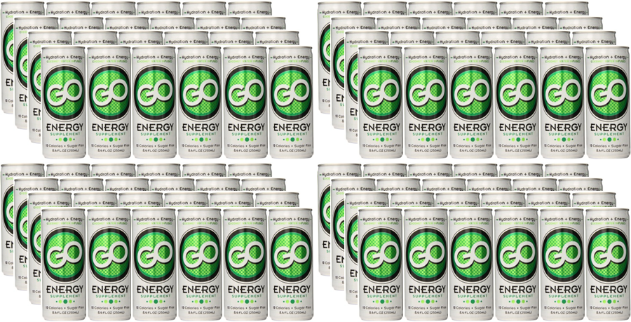 GO Energy - (Qty: 96 cans, 8.4 oz) - FREE SHIPPING