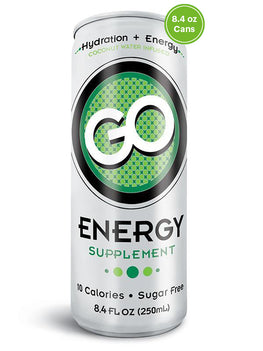 GO Energy - (Qty: 24 cans, 8.4 oz) - FREE SHIPPING