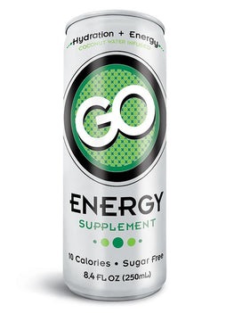 GO Energy - (Qty: 24 cans, 12 oz) - FREE SHIPPING